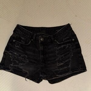 American Eagle Outfitters Black Denim Shorts